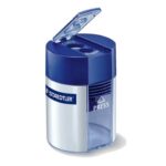 Temperamatite con contenitore Staedtler Noris a 2 fori 512 001 grigio-blu