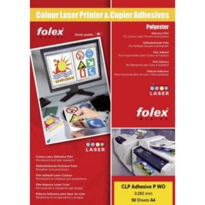 Film adesivo per laser e copiatrici Folex CLP Adhesive P CL 0,05 mm A4