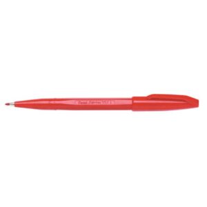 Pennarello Pentel Sign Pen punta fibra 2 mm 0,8 mm rosso