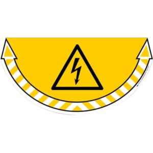 Adesivi Segnalatori CEP rischio elettrico PVC 700x350 mm. sp 0,2 mm