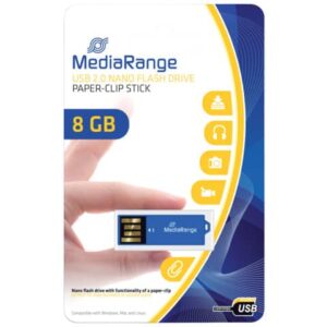 USB stick 2.0 nano - 8 Gb Media Range blue