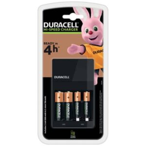 Caricabatterie Duracell Charger CEF 14 (4 ore) con 2 AA+2AAA Value