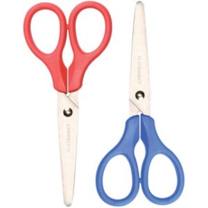 Q-Connect red and blue 13.5 cm DIY scissors