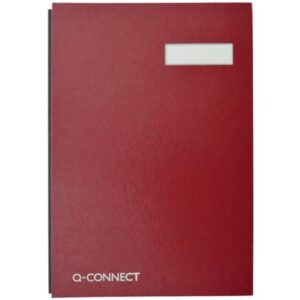 Libro firme Q-Connect 20 pagine 24x35 cm rosso