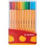 Fineliner Stabilo Point 88® 0,4 mm conf. 20 colori assortiti
