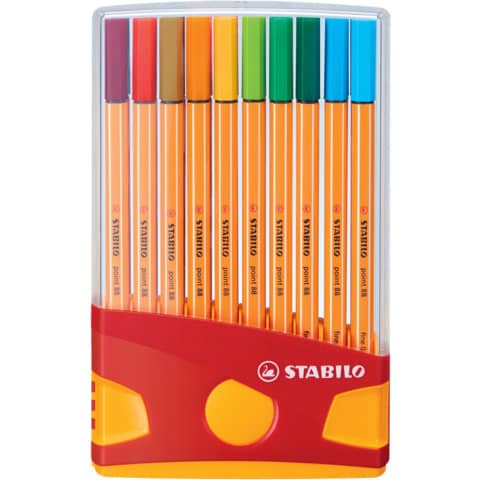 Fineliner Stabilo Point 88® 0,4 mm conf. 20 colori assortiti