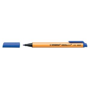 Penna con punta in fibra Stabilo GREENpoint 0,8 mm blu