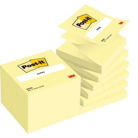 Foglietti riposizionabili classici Post-it® Ricarica Z-Notes Giallo Canary
