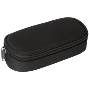 Astuccio ovalino con cerniera piccolo Donau 21x5,5x10,5 cm nero