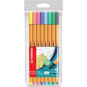 Fineliner Stabilo Point 88 0,4 mm assortiti in colori pastello