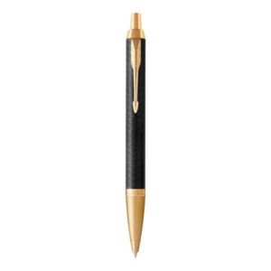 Penna a sfera Parker IM punta M inchiostro blu Premium Black GT