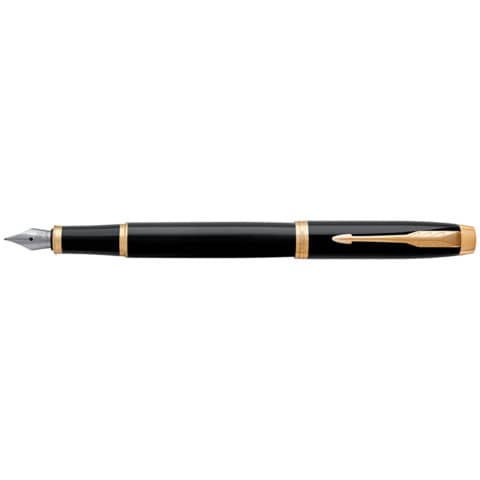 Parker IM fountain pen M tip blue ink Black GT -