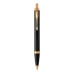Penna a sfera Parker IM punta M inchiostro blu Parker Black GT
