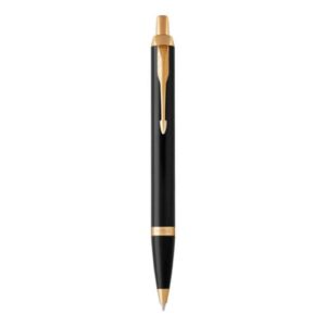 Penna a sfera Parker IM punta M inchiostro blu Parker Black GT