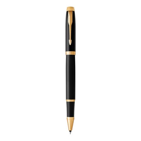 Penna roller Parker IM punta F inchiostro nero Black GT