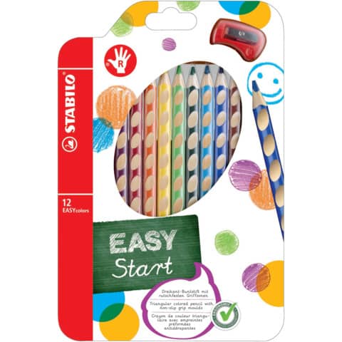 Matite colorate Stabilo EASYcolors per destrorsi assortiti