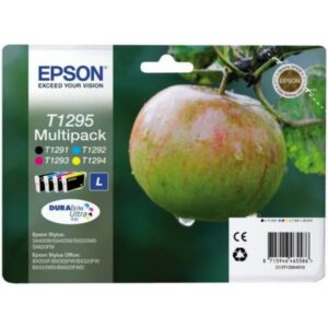 Cartucce inkjet ink pigmentato Mela T1295 Epson n+c+m+g