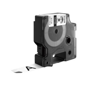Nastro in vinile per etichettatrice Rhino - colore nero/bianco Dymo 19 mm x
