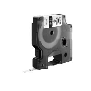 Nastro in poliestere per etichettatrice Rhino - colore nero/bianco Dymo 19 mm x