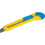 Cutter a lama trapezoidale a scatto Donau 18 mm blu/giallo -