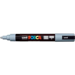 Marcatore a tempera Posca Uni-Ball punta media 2,5 mm grigio