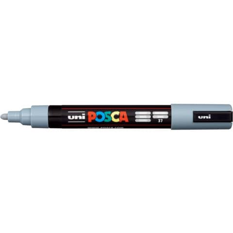 Marcatore a tempera Posca Uni-Ball punta media 2,5 mm grigio