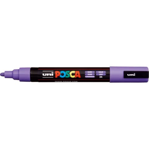 Marcatore a tempera Posca Uni-Ball punta media 2,5 mm lilla
