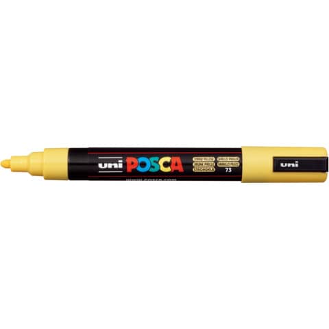 Marcatore a tempera Posca Uni-Ball punta tonda 1,8-2,5 mm giallo paglierino
