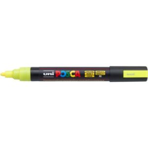 Marcatore a tempera Posca Uni-Ball punta tonda 1,8-2,5 mm giallo fluo