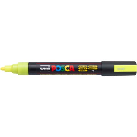 Marcatore a tempera Posca Uni-Ball punta tonda 1,8-2,5 mm giallo fluo