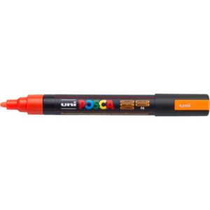 Marcatore a tempera Posca Uni-Ball punta tonda 1,8-2,5 mm arancio fluo