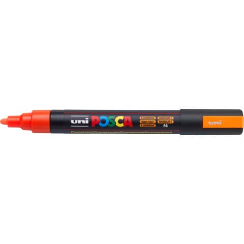 Marcatore a tempera Posca Uni-Ball punta tonda 1,8-2,5 mm arancio fluo