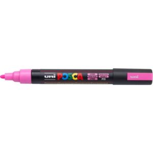 Marcatore a tempera Posca Uni-Ball punta tonda 1,8-2,5 mm rosa fluo