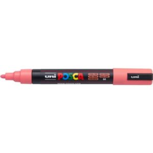 Marcatore a tempera Posca Uni-Ball punta tonda 1,8-2,5 mm rosa corallo