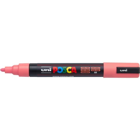 Marcatore a tempera Posca Uni-Ball punta tonda 1,8-2,5 mm rosa corallo