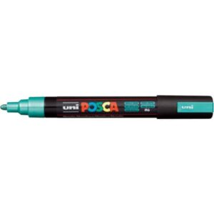Marcatore a tempera Posca Uni-Ball punta tonda 1,8-2,5 mm verde metal