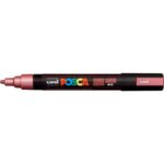 Marcatore a tempera Posca Uni-Ball punta tonda 1,8-2,5 mm rosso metal