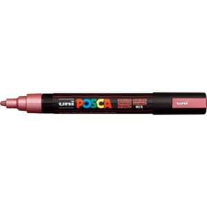 Marcatore a tempera Posca Uni-Ball punta tonda 1,8-2,5 mm rosso metal