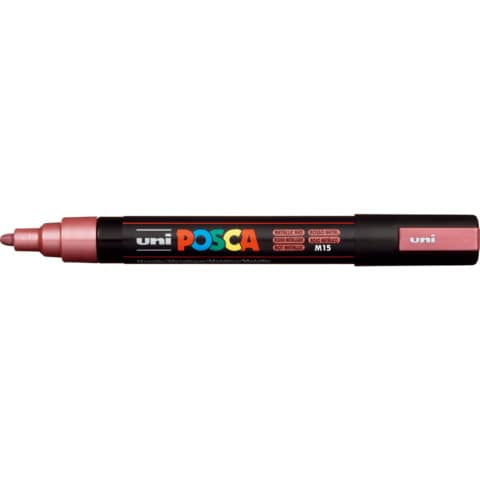 Marcatore a tempera Posca Uni-Ball punta tonda 1,8-2,5 mm rosso metal