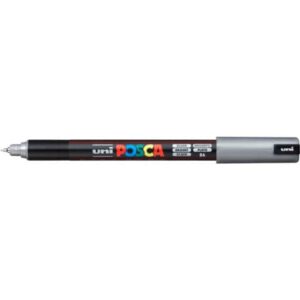 Tempera marker POSCA Uni-Ball round tip 0.7 mm silver