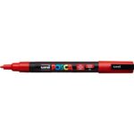 Marcatore a tempera POSCA Uni-Ball punta tonda 0,9-1,3 mm rosso