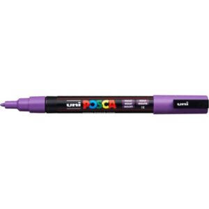 Marcatore a tempera Posca Uni-Ball punta tonda 0,9-1,3 mm viola