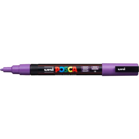 Marcatore a tempera Posca Uni-Ball punta tonda 0,9-1,3 mm viola