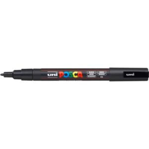 Marcatore a tempera POSCA Uni-Ball punta tonda 0,9-1,3 mm nero