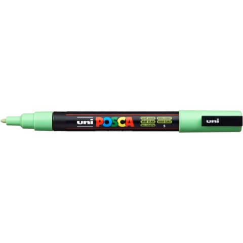 Marcatore a tempera Posca Uni-Ball punta tonda 0,9-1,3 mm verde chiaro