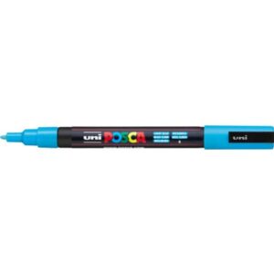 Marcatore a tempera POSCA Uni-Ball punta tonda 0,9-1,3 mm azzurro