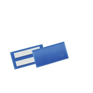 Durable Identification Pockets with blue adhesive stripes outside mm. 223x