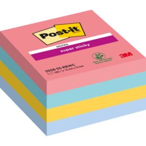 Foglietti Post-it® ricarica Super Sticky Notes Bora Bora assortiti conf. 5