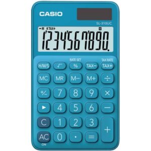 Calcolatrice tascabile CASIO 10 cifre - solare e batteria