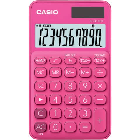 Calcolatrice tascabile CASIO 10 cifre - solare e batteria